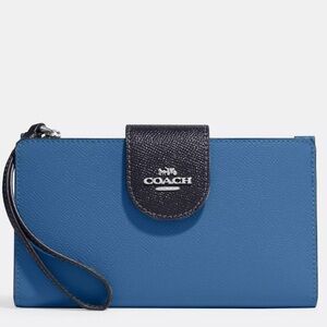 COACH phone wallet in blue